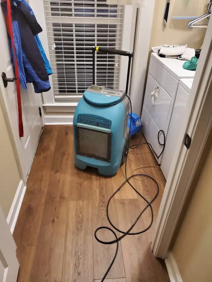 Commercial dehumidifier deployed for Flood Damage Cleanup in Reidsville